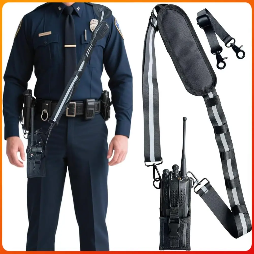 

Radio Holster Anti-Sway Design Firefighter Radio Strap and Holder Featuring 3M Reflective Strips for EMS EMT Fire Polices