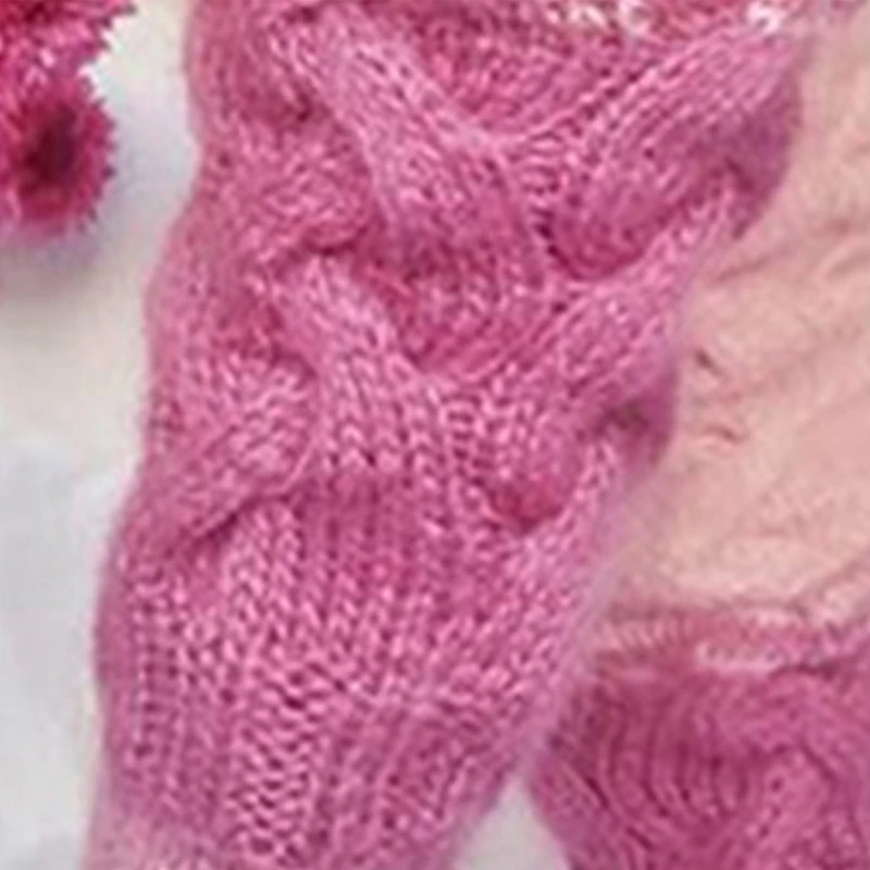 

JK Socks Pink Jk Stocking Loose Stockings Slouch Socks Leg Warmers Loose Knitted Wool Warm Leggings