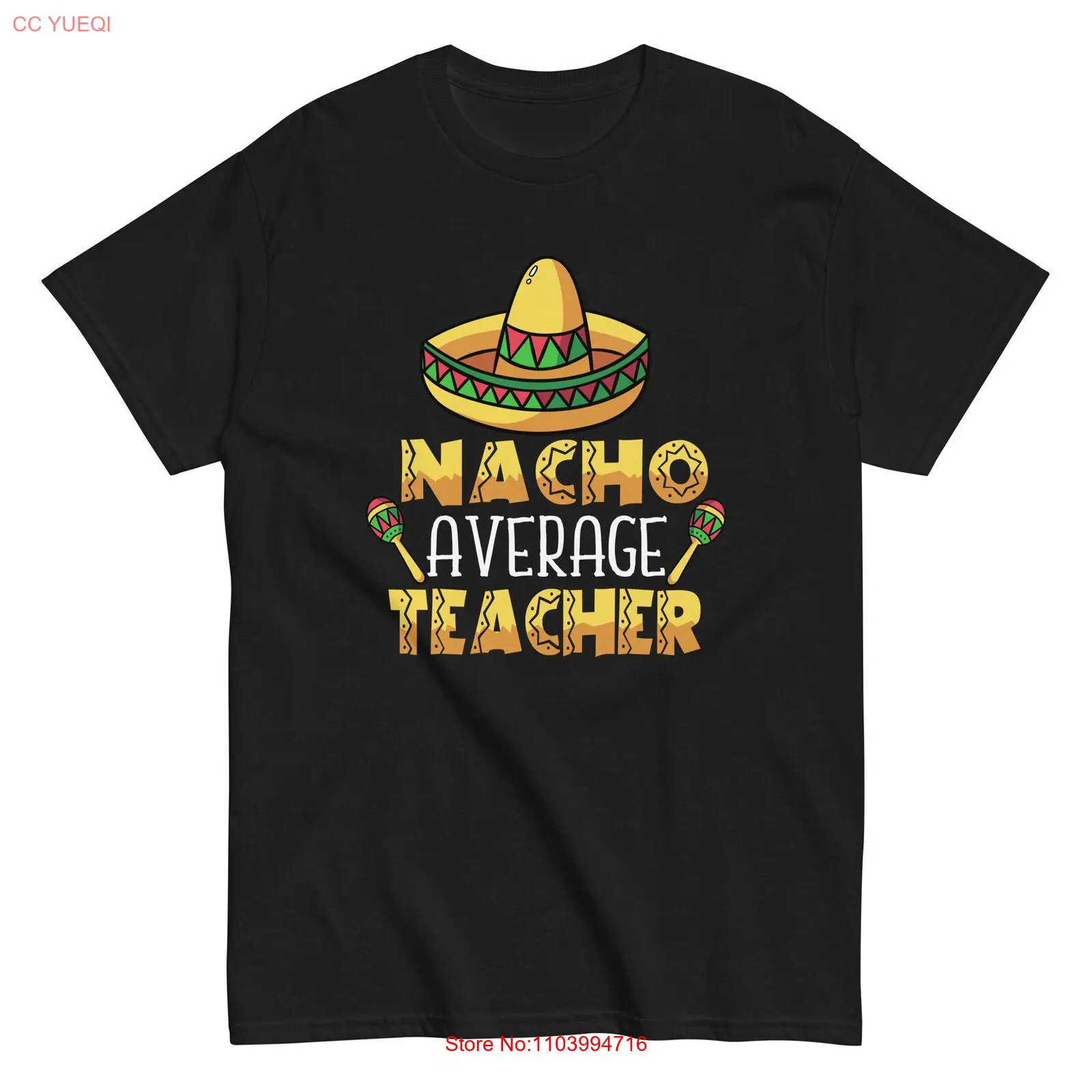 Cinco De Mayo Mexican Maestra T-Shirt | Nacho Average Teacher Fiesta Fun