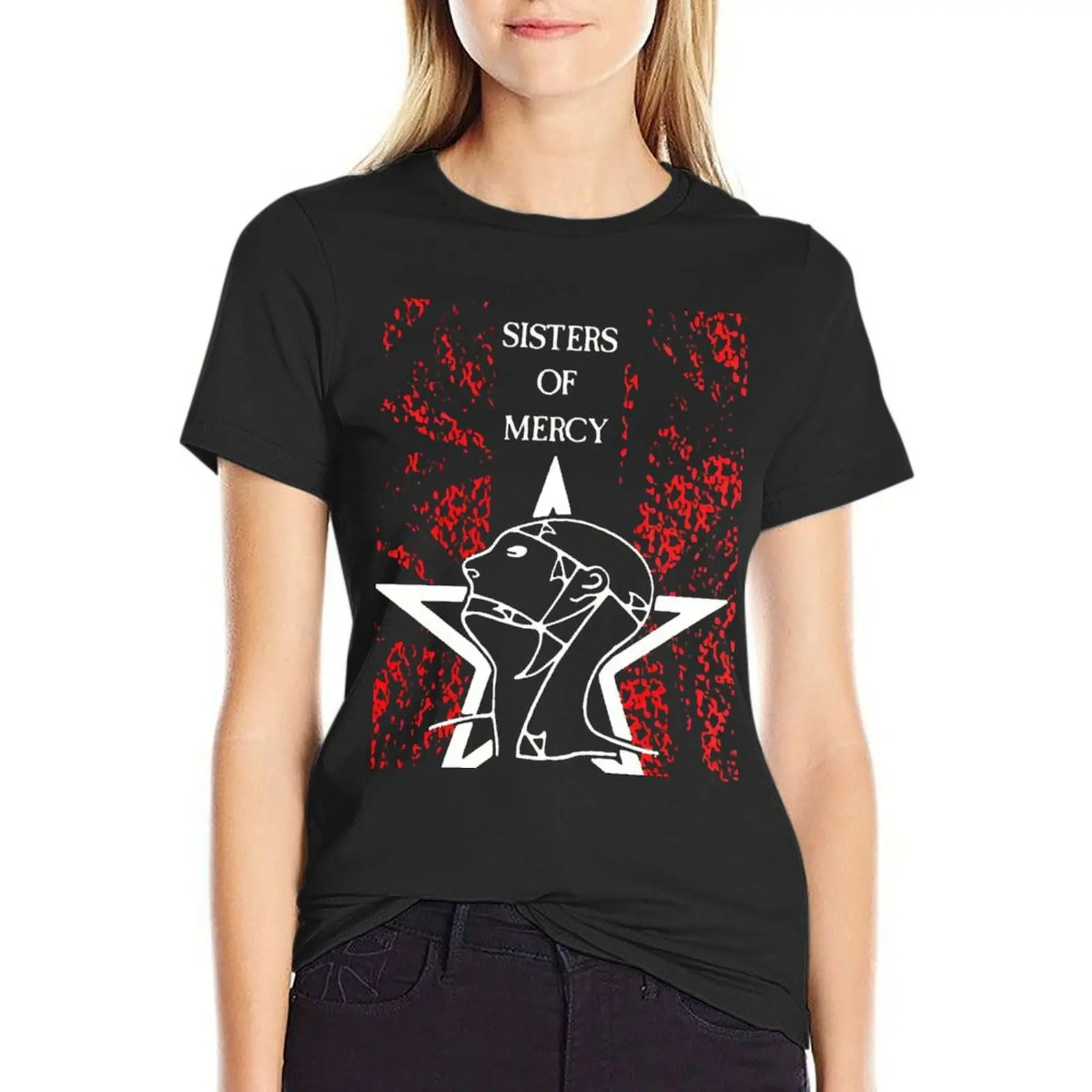 

the sisters of mercy T-Shirt Short sleeve tee hippie clothes summer clothes Women's t-shirt