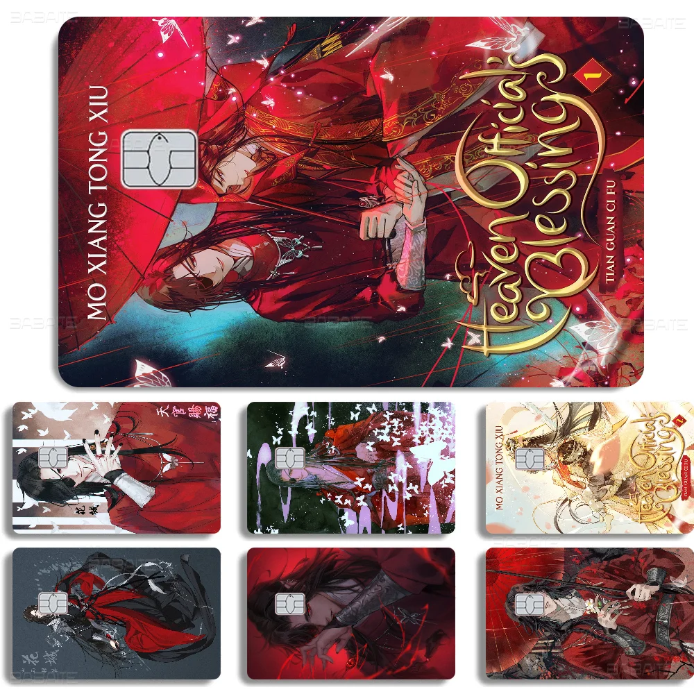 Tian Guan Ci Fu Hua Cheng Xie Lian Anime Anime Spend Or Save Funny Shell On Off Ultra Thin No Fade Sticker Cover Film For Card