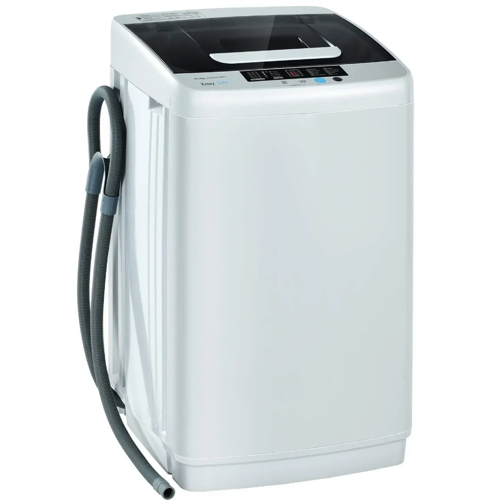 Lave-linge portable entièrement automatique, lave-linge portable 2 en 1, lave-linge artériel 8,8 et essoreur au chlore, pompe de vidange intégrée de 1.04 pi