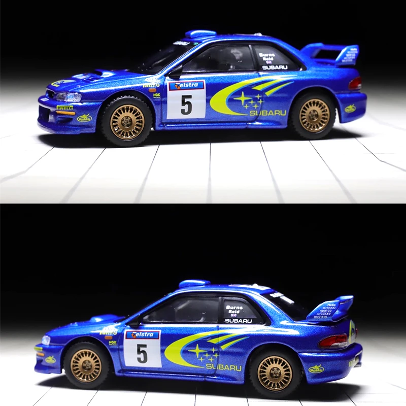 

MINIGTSubaru Impreza 986 1:64 WRC99 1999 года Победитель раллийной Австралии # 5. Эксклюзивные литые под давлением модели автомобилей, коллекция игрушек