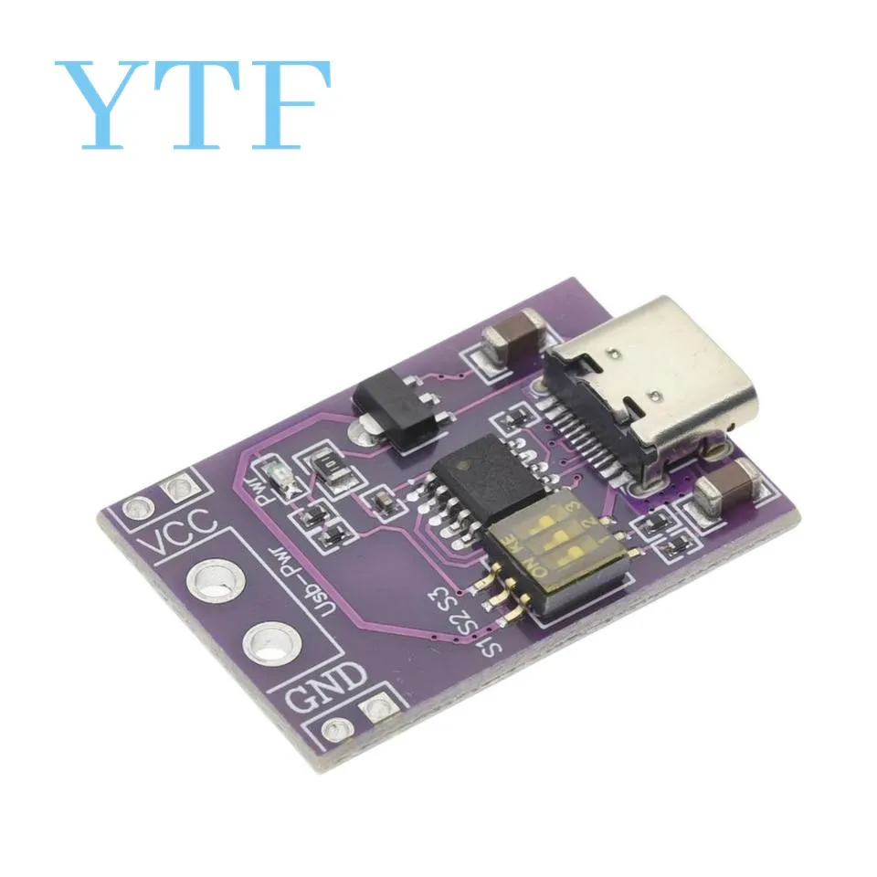 Type-C QC AFC PD2.0 PD3.0 to DC Spoof Scam Fast Charge Trigger Polling Detector USB-PD Notebook Power Supply Change Board Module