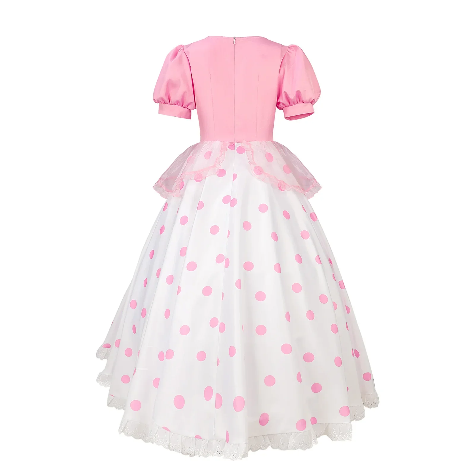 Anime Story Cosplay Costume pour femmes, Peep, princesse, rose, pois, jupe avec chapeau, robe d'Halloween, enfants, adultes, filles, en stock, création