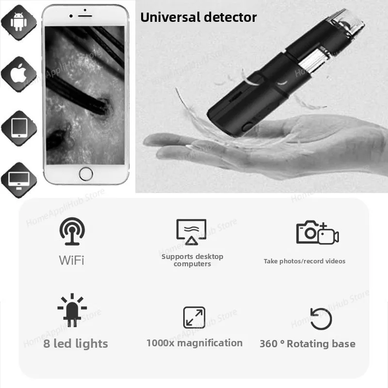 

Wifi wireless skin microscope dual light automatic follicle scalp hair analyzer smart scalp detector Beauty Health