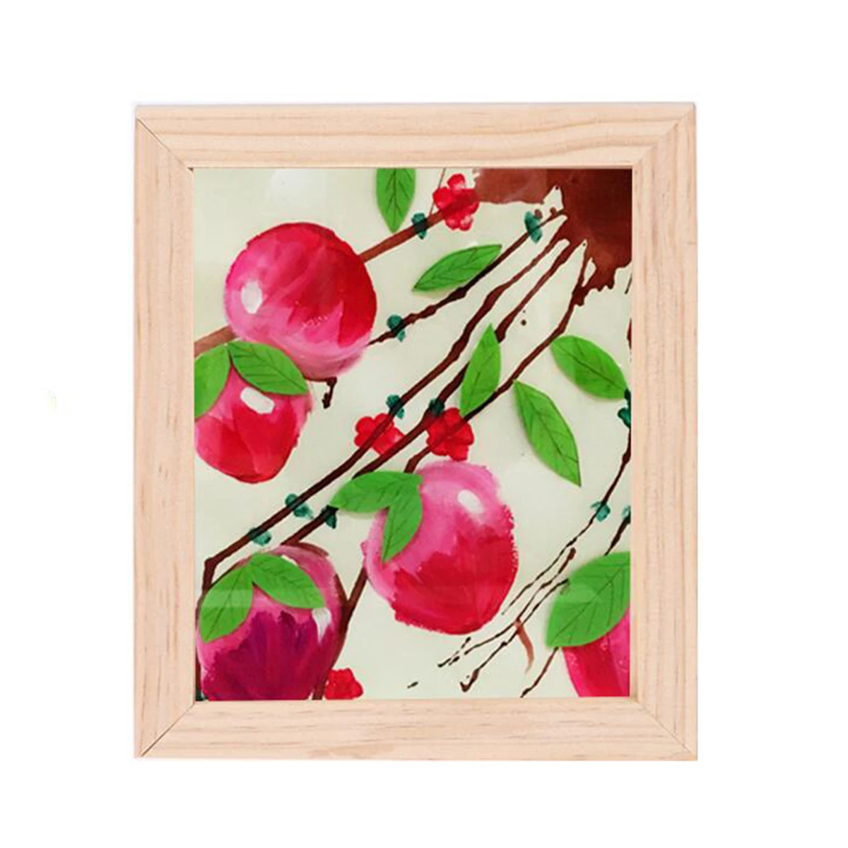 

2pcs Blank Wooden Painting Frames Diy Wall Decor Display Stands For Kids Adults Beginners Art Hobby Christmas Crafts Size L