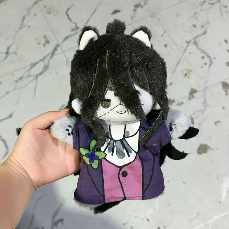 25CM permainan identitas V Cosplay Fool emas Norton Campbell pemain biola wartawan pengusir jahat boneka tangan mewah hadiah liontin