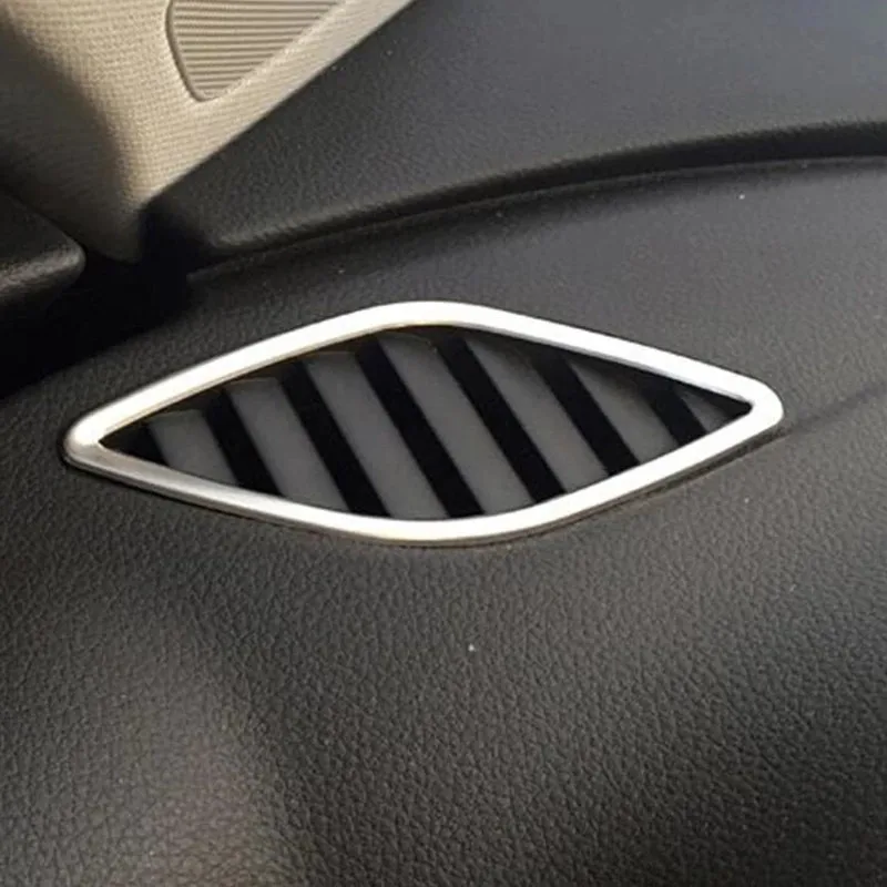 Stainless Steel Car Dashboard Air Conditioning Outlet Frame Decoration For Audi A3 8V 2013-2019 Glass Lift Switch Accessories