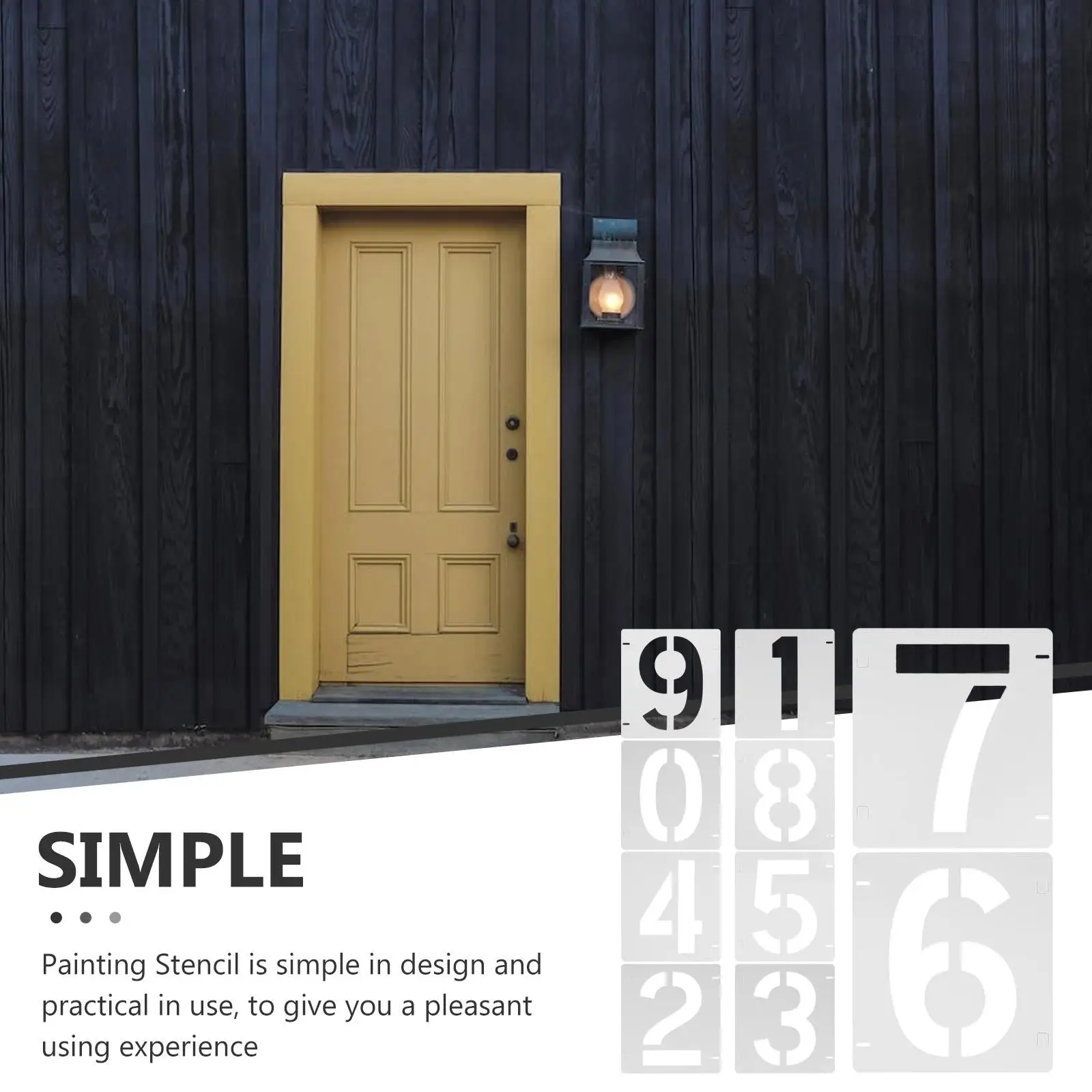 10 Sheets Stencils Letters Digital Template Plastic Drawing Number Templates Child