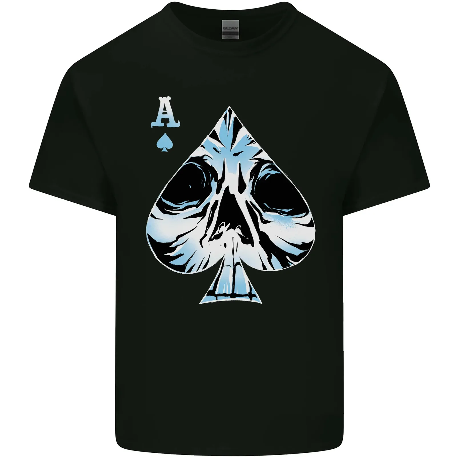 

Ace of Spades Skull Mens Cotton T-Shirt Tee Top