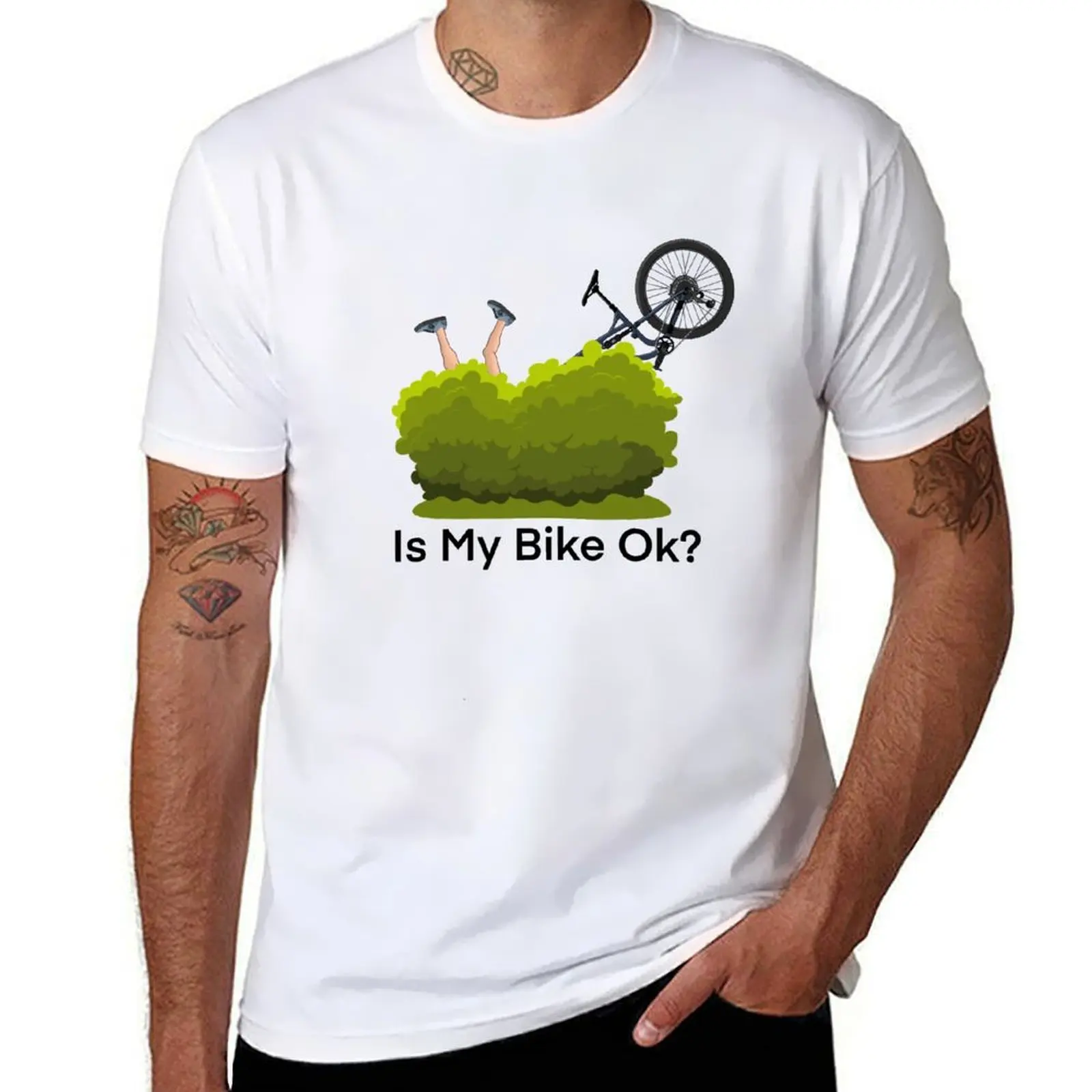 

Is my bike ok funny mountain bike design T-Shirt t shirts for man graphic tees man t shirt summer T-Shirt