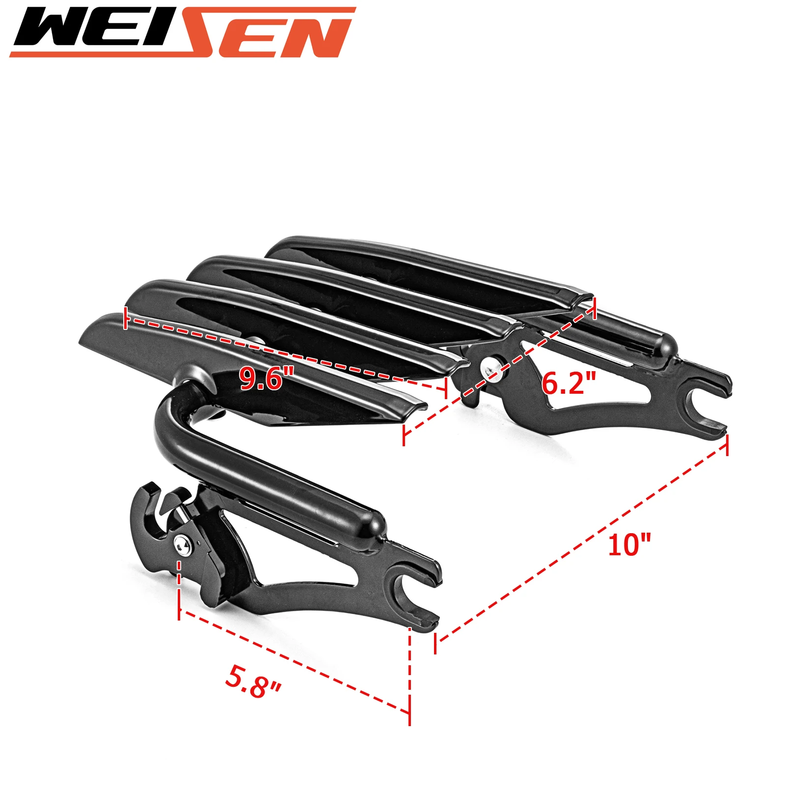 Motorcycle Stealth Style Luggage Rack Docking Hardware Kits for 2009-2024 Harley Touring Road King、Electra Glide、Street Glide