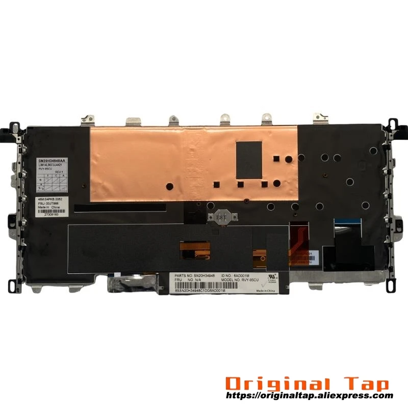 Teclado retroiluminado coreano KR para Lenovo Thinkpad X1 Yoga Gen 1 1o 01AW948 01AW933