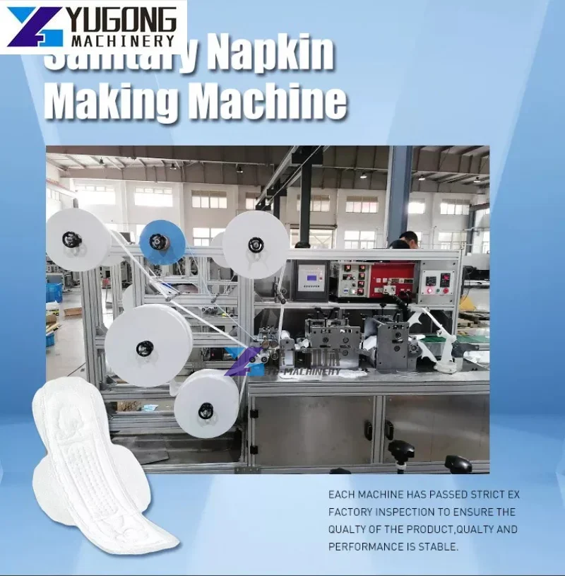 Automatic Lady Sanitary Napkin Machine Low Cost Sanitary Napkin Making Machine Pad Production Line for Sale