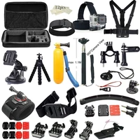 Kit de accesorios de Cámara de Acción para Gopro Hero13 12 11 10 9 8 7 6 5 Max Mount Session YI 4K SJCAM EKEN Osmo AKASO APEMAN accesorio