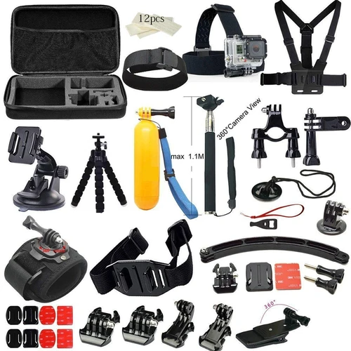 Kit de accesorios de Cámara de Acción para Gopro Hero13 12 11 10 9 8 7 6 5 Max Mount Session YI 4K SJCAM EKEN Osmo AKASO APEMAN accesorio