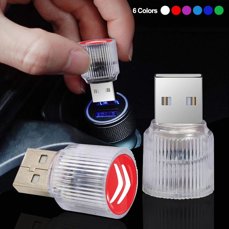 

Car Styling USB Atmosphere Light Portable Car Mini LED Lamp For Citroen C1 C3 C4 Grand Picasso C4L C5 C6 C8 VTS Aircross
