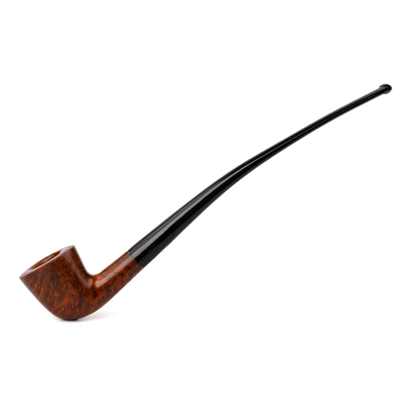 

MUXIANG Briar Wood Handmade Tobacco Smoking Pipe Long Mouth Reading Bucket 9mm Filter Pipe Accessories Free Tools Set aa0027s