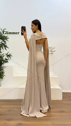 Glimmer Glamorös Aftonklänning Sjöjungfru Strass O-ringning Ärmlös Festkläder Kvinna Vestido De Formatura Anpassad 10 best sales retrofete-klänning - №10