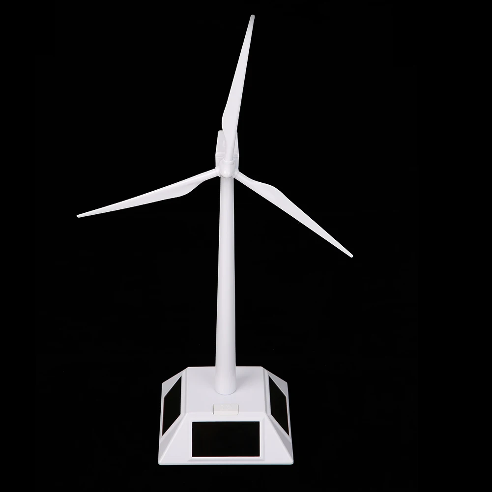 ABS Solar Windmill Model White Color Wind Teaching Power Systems Experiment Tools for Home for Activity Ornament