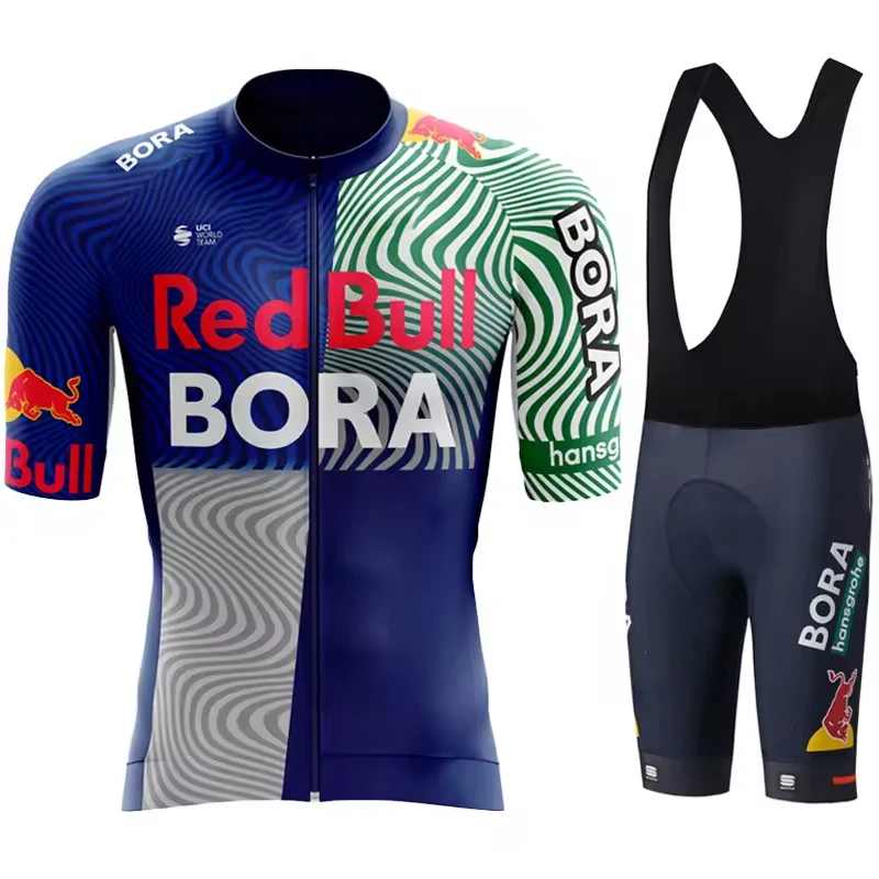 

Cycling Jersey 2025 Summer Man Pro Team Red Bull Men's Shorts Uniform Clothing Laser Cut Clothes Suit Equipment Set Suits Jacket