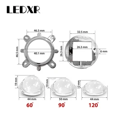 High power LED 20-100W bead lens 44MM optical glass LED lens