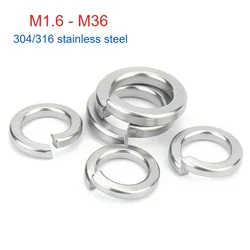 M1.6 M2 M2.5 M3 - M36 304/316 stainless steel spring washers Split spring lock washers Elastomeric Washers Gaskets