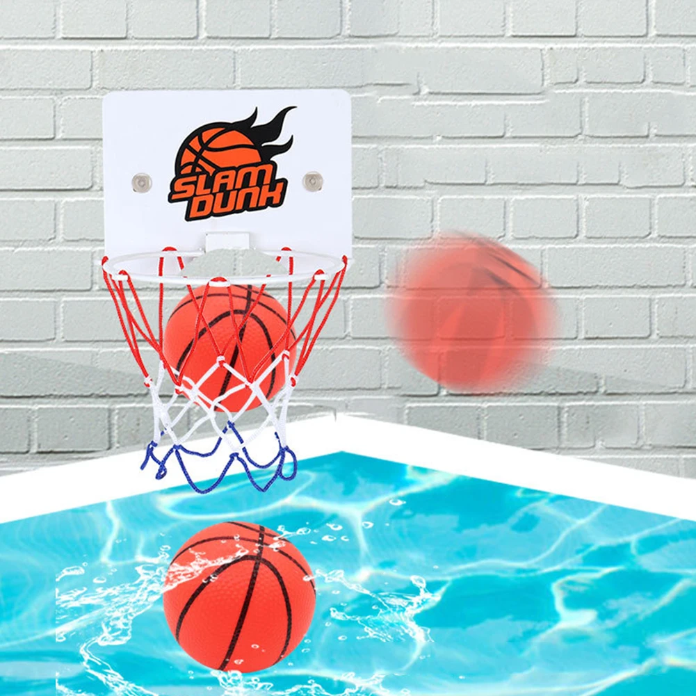Suction Cup Basketball Hoop with 2 Balls Indoor Basketball Hoop Practice Basketball Hoop for Home Living Room