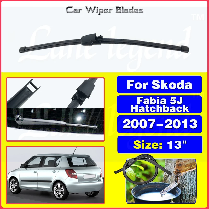 

For Skoda Fabia 5J Hatchback 2007 2008 2009 2010 2011 2012 2013 Rear Windshield Windscreen Wiper Blade Car Accessories 13"