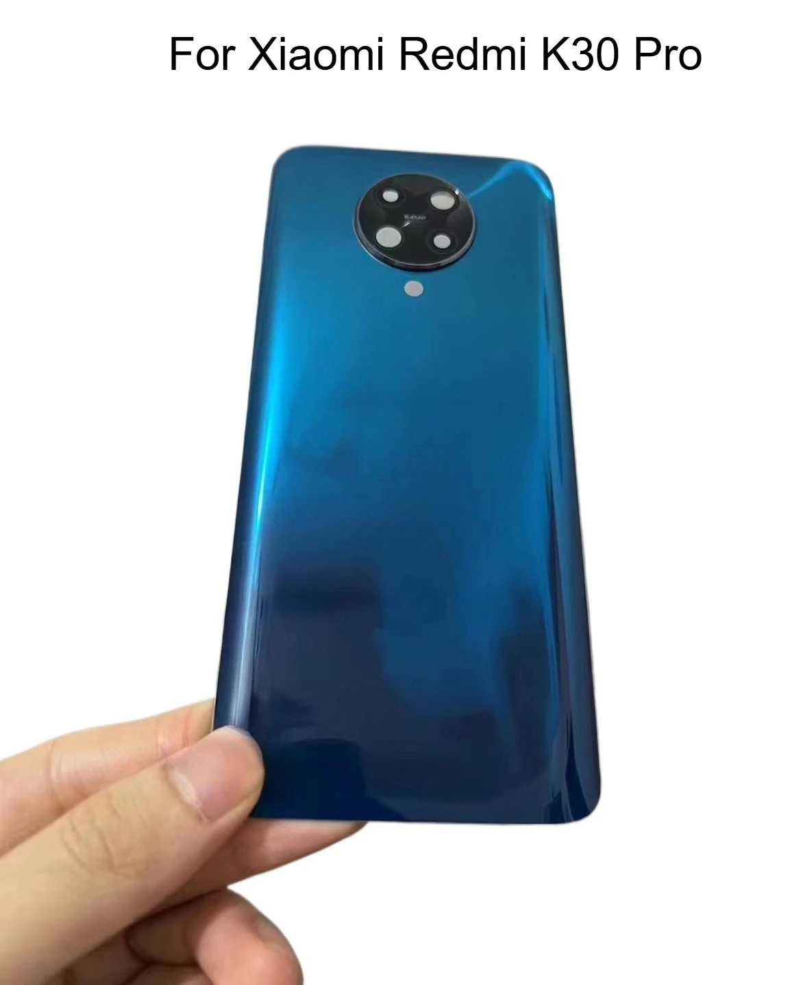 xiaomi-redmi-k30-pro用バックカバー、バッテリーカバー、リアハウジングドア、バックケース（レンズ付き、ロゴ付き）
