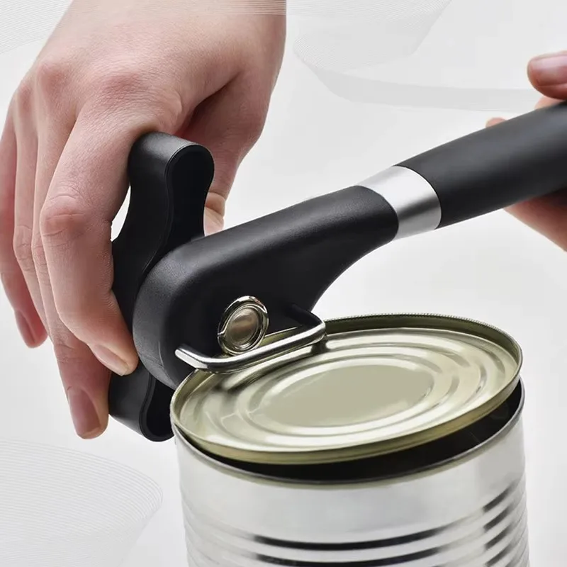 Professional Multi-Functional Manual Can Opener Stainless Steel Kitchen Tool Side-Opening Aluminum Can Opener for Easy Cooking