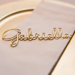 Custom Wedding Place Cards Personalized Wedding Guest Name Party Table Signs Acrylic Table Decor Favors for Guest Decoration
