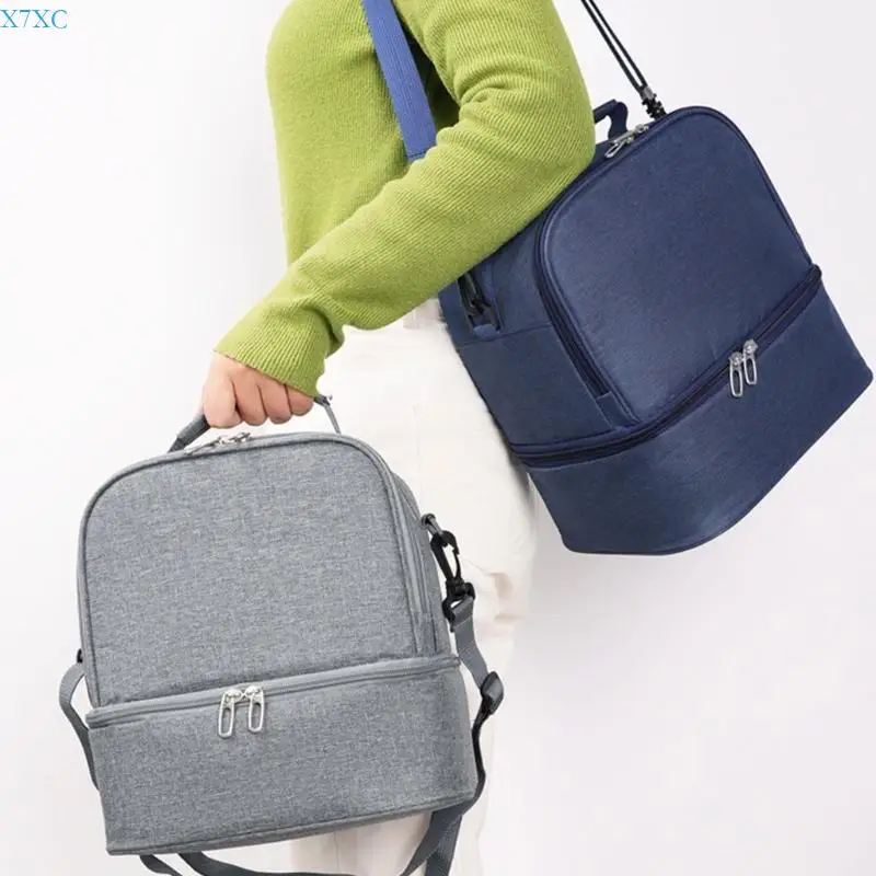 X7XC Cooling Bag Thermal Bag Large Capacity Lunch Bag Insulated Bag for Picnics Work