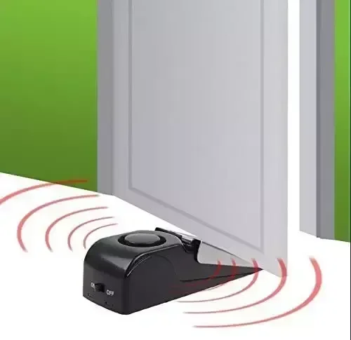 Factory Hot Sale Portable Anti‑theft Door Stop Alarm Emdmak 120dB Security Door Alarm Stopper Hardware Accessories