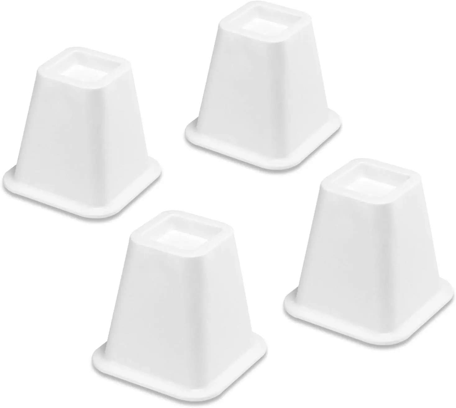 

Bed Risers White Set of 4