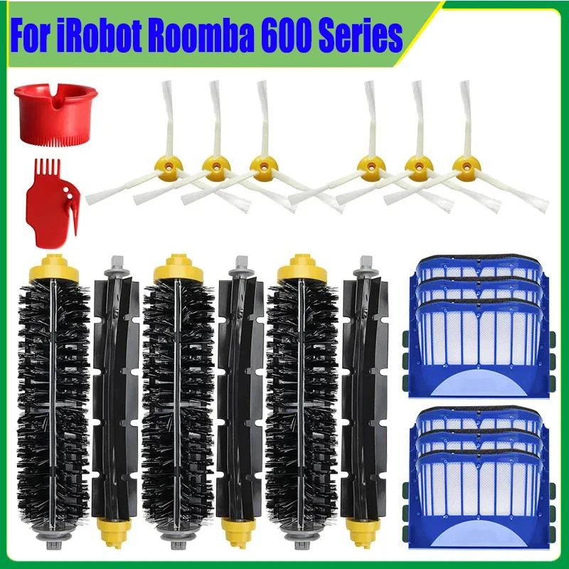 Replacement Kits For iRobot Roomba Vacuum Cleaner Main Roller Side Brush Filter 500 600 Series 690 680 660 651 650 Accessories