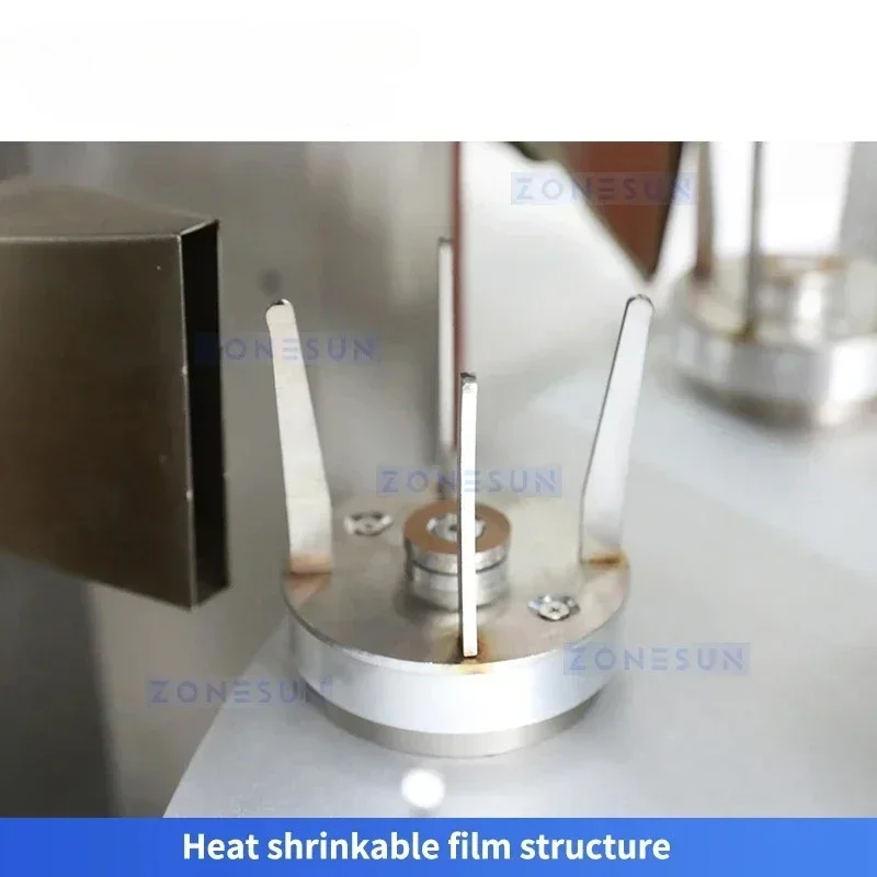 Zonesun الروتاري يتقلص آلة وضع العلامات على الأكمام يتقلص الأكمام قضيب آلة التغطيه يتقلص وضع العلامات ZS-UDTB50 #5