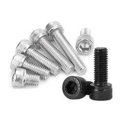 Stainless Steel Allen Bolts Socket Cap Screws Hex Head DIN 912 M1.6 M2 M2.5 M3 M4 M5 M6 M8