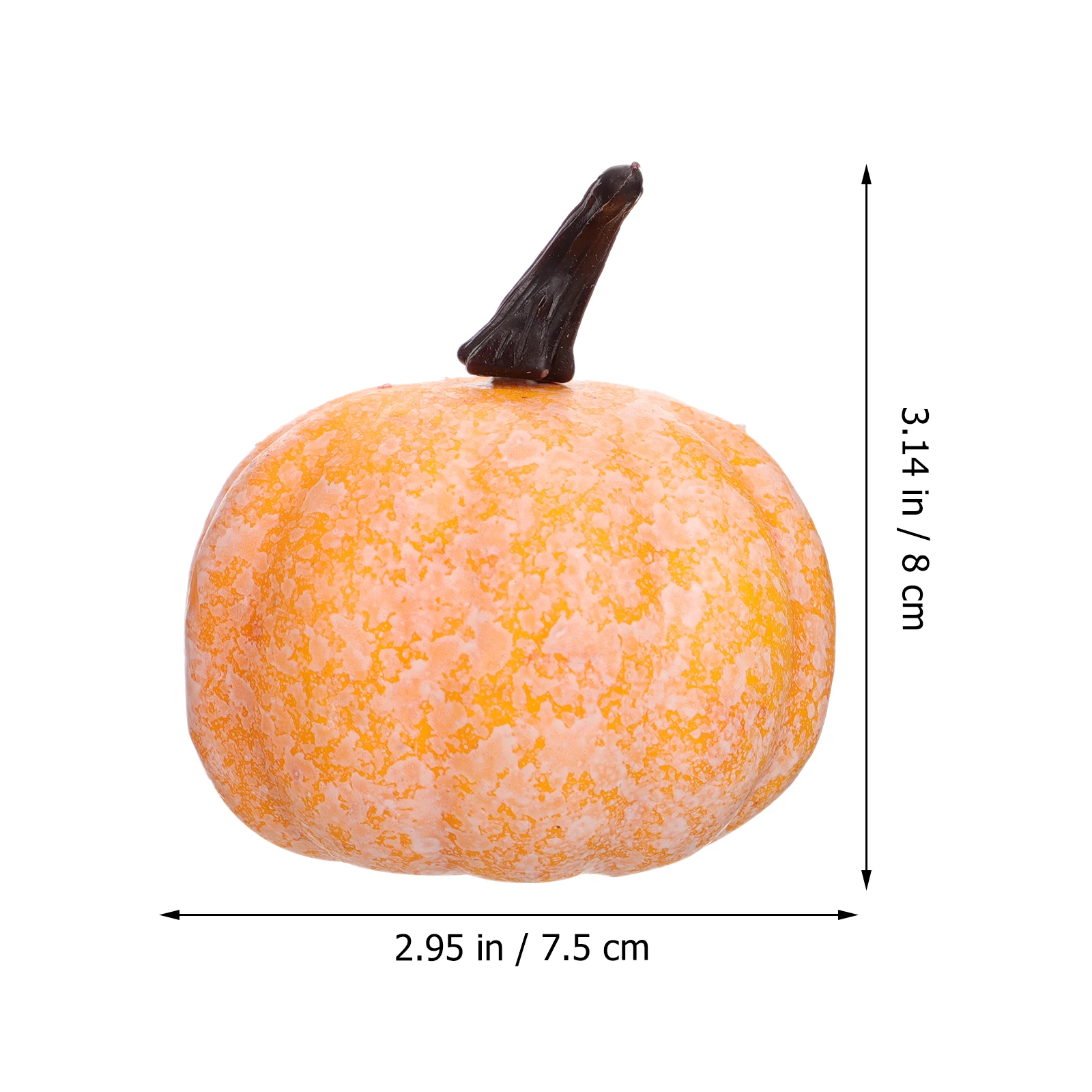 

128 Pcs Artificial Pumpkin Small Pumpkins Ornaments Photography Prop for Halloween Supplies Foam Party Decor