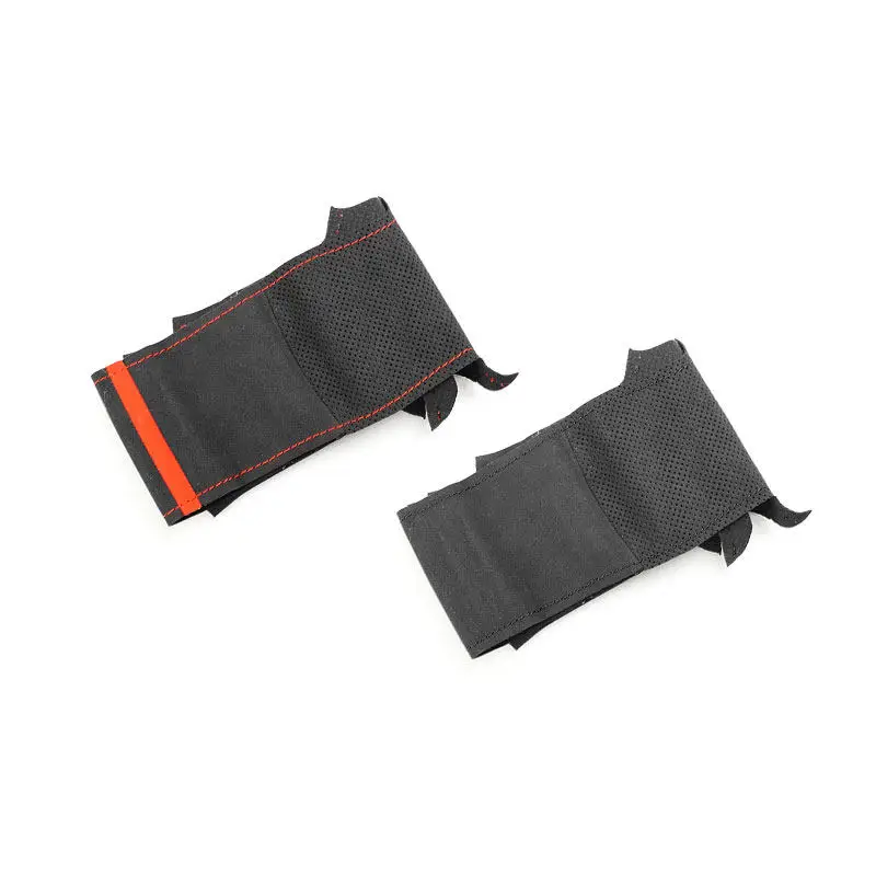 Hand Sewing Car Accessories Steering Wheel 1.2mm Suede Leather Cover Interior Trim For Skoda Octavia PRO KAROQ 2021 2022 2023