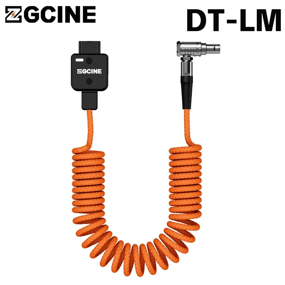 

ZGCINE DT-LM D-TAP к LEMO 2-контактный штекерный кабель питания, растягивающаяся длина 60 см, замена для камеры Select RED ARRI Sony