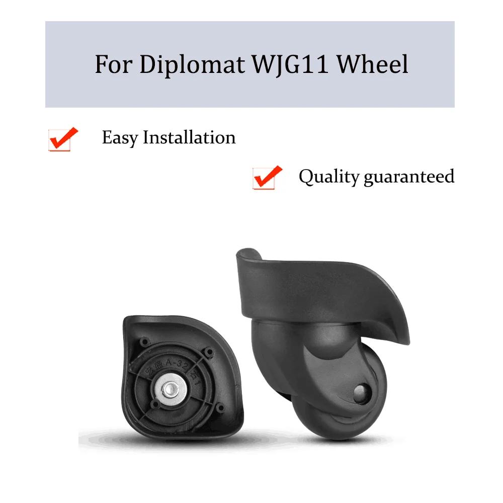 

For Diplomat WJG11 Universal Wheel Replacement Trolley Case Luggage Pulley Silent Smooth Shock Absorbing Accessories CasterWheel