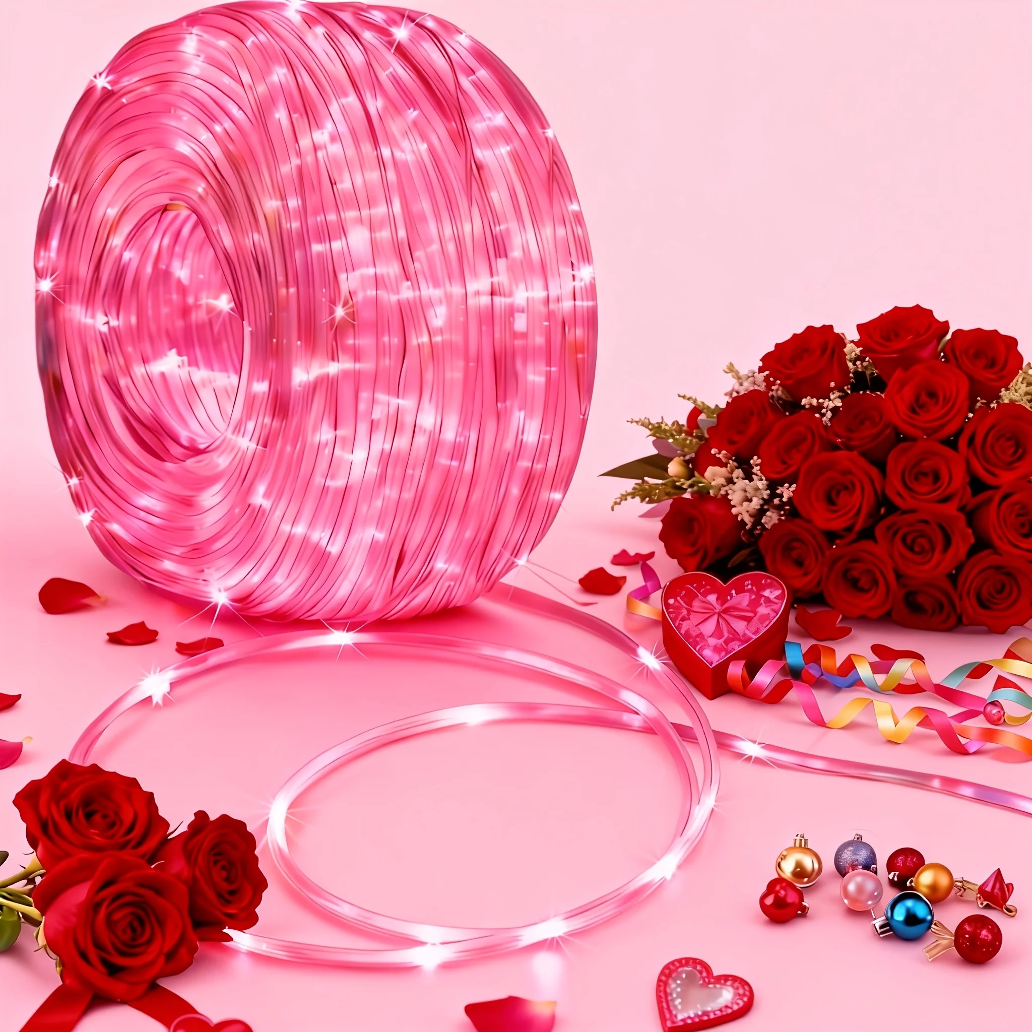Led Fairy String Lights - Yeni 1 adet Sevgililer Günü dış