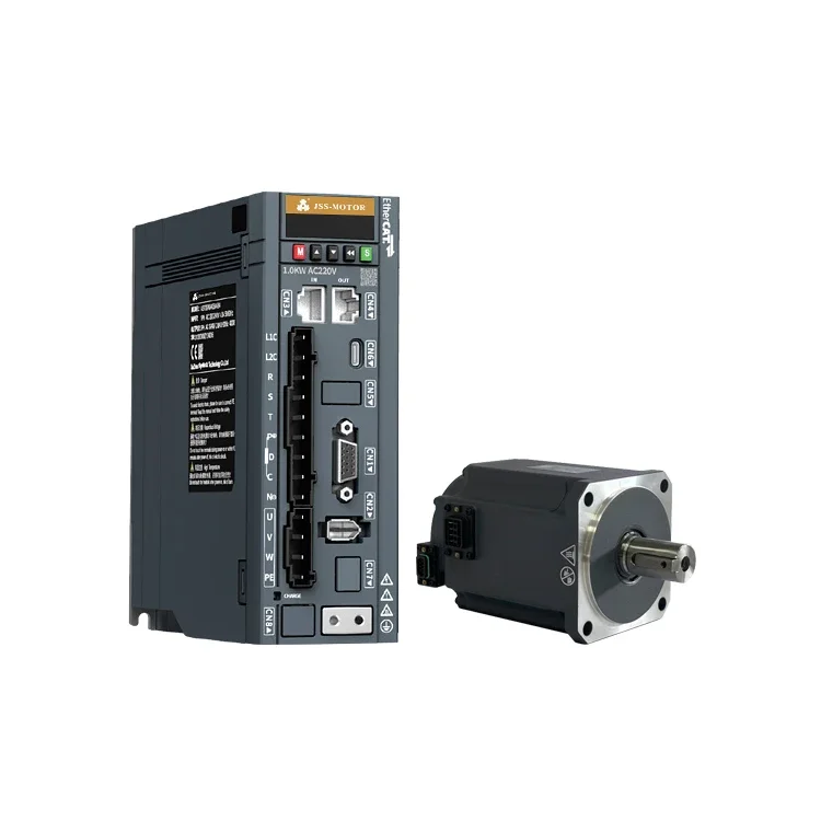 Waterproof AC EtherCAT 17-Bit 1KW 3000rpm Three Phase AC Servo Motor And Drive Kit