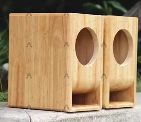Low-frequency Upgrade 4-inch Solid Wood Maze Speaker, 4-inch Full-range Speaker, Bookshelf Speaker, Power Amplifier