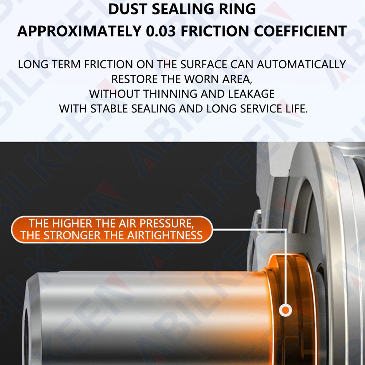 ABILKEEN SDA32X10 Seri SDA Silinder Udara Tipis 32MM Bor Benang Betina X 10MM Silinder Kompak Pneumatik Kerja Ganda