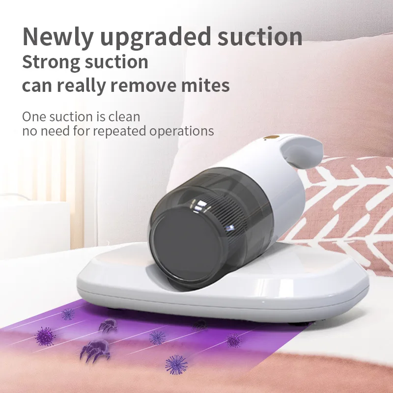 Mites Vacuum Cleaner Wireless Portable Mite Removal UV Vacuum Mites Eliminator Dust-collecter Cleaning Machine for Bed Pet