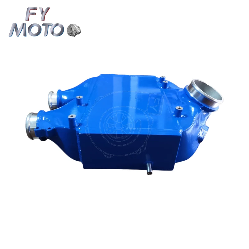 Baking Paint Blue M PERFORMANCE Charge Air Cooler For BMW S55 F80 F82 F83 M3 M4 2014+ - view 5