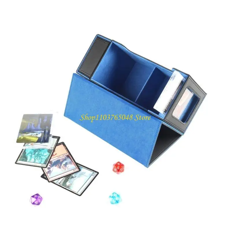 R53E PU Card with Tray Game Card Collectors Scratch Resistant Card Storage Case Game Card Carrying Organizers